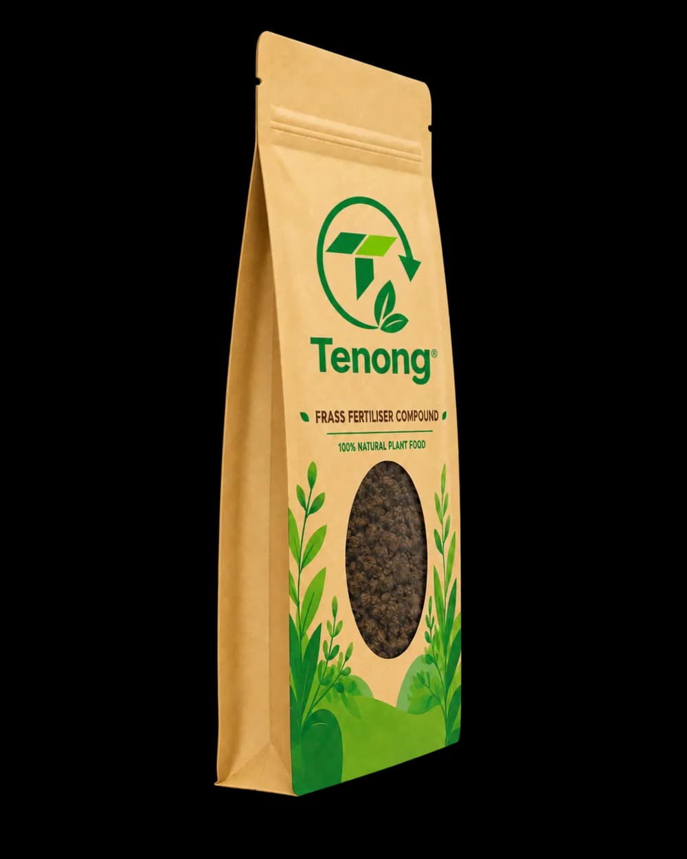 Side of the Frass Fertiliser Compound pouch